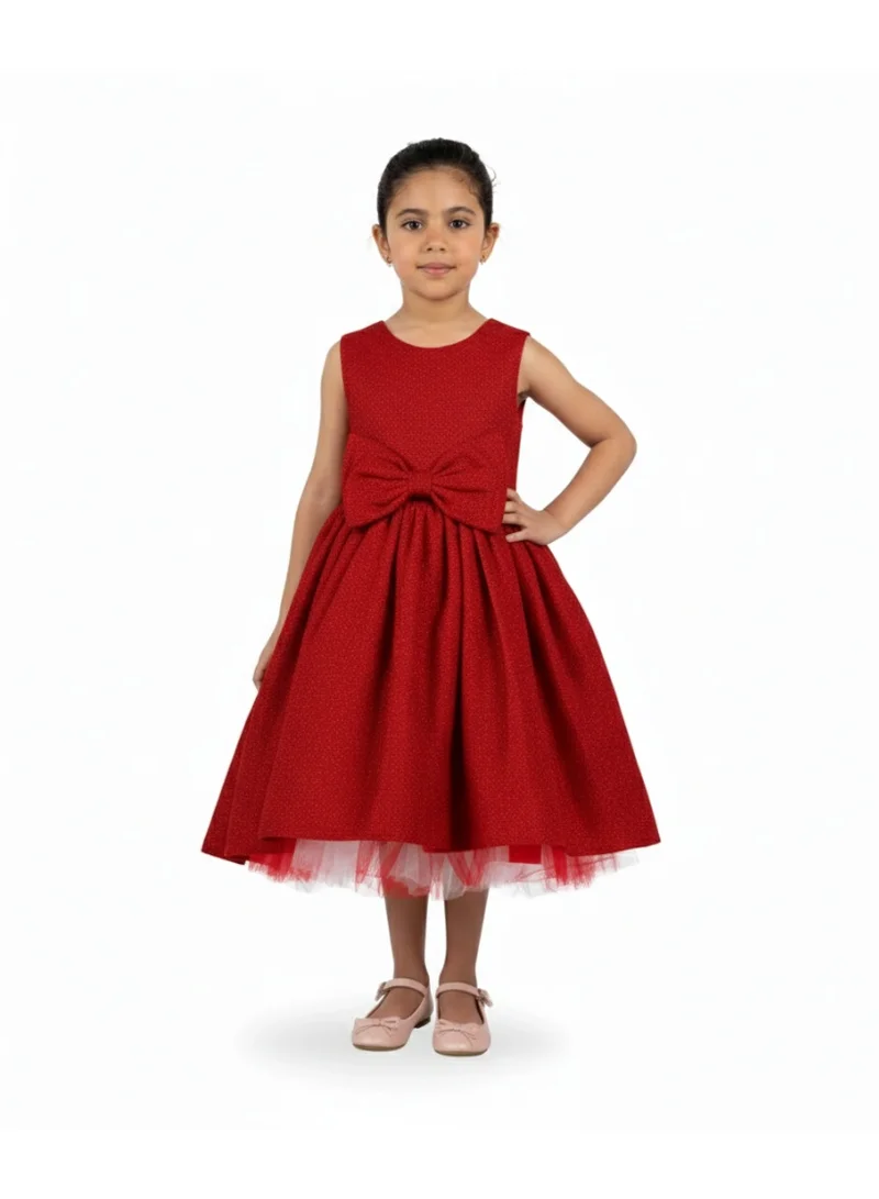 D'Daniela Bow Front Party Dress